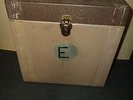 Vintage Two Tone Metal LP Record Album Storage Case Box 12 1/2