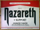 NAZARETH Coventry Theatre 1977 Promo Poster EXPECT NO MERCY TOUR Dan McCafferty