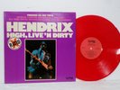 JIMI HENDRIX High, Live'n Dirty NUTMEG Nut 1001 1978 RED Colored VINYL Stereo LP