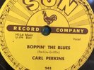 Carl Perkins Sun Records 78 243 Boppin' The Blues/ All Mama's Children