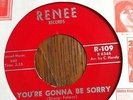 Cicero Blake Detroit Northern Soul 45 You're Goonna Be Sorry / Sad Feeling R-109