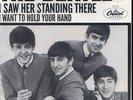 BEATLES I SAW HER STANDING THERE/I WANT TO HOLD YOUR HAND 45RPM W/PIC SLEEVE