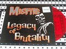 Misfits Legacy of Brutality RED Colored Vinyl Sticker RARE Plan 9 Caroline LP