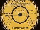 THE MAJORS: A Wonderful Dream (´62 / scarce orig. U.K. DEMO 7