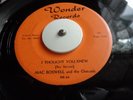 157..RARE DOO WOP WONDER 45... MAC BOSWELL AND THE OUTCASTS...I THOUGHT YOU KNEW