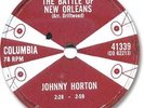 1959 JOHNNY HORTON Country 78 RPM Record. Battle of New Orleans