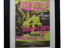 SEX PISTOLS+FINSBURY PARK 1996+PUNK+POSTER+AD+FRAMED+ORIGINAL+FAST GLOBAL SHIP