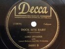 KING RADIO / LORD INVADER 78 Dock Site Baby DECCA calypso