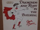 RARE Joan Baez Diamonds and Rust In The Bullring vinyl LP record Gold Promo