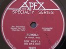 LINK WRAY & HIS RAY MEN 78 The Swag / Rumble RARE CANADA Rockabilly Apex E