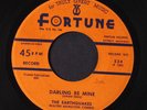 EARTHQUAKES: Darling Be Mine / Bashful Guy 45 (orange lbl, sm wol)