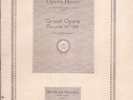 Opera Programme 1918 Enrico Caruso Marta Maria Barrientos Adamo Didur Met NYC