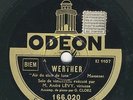 André Lévy cello: Massenet Elegie / Werther Au clair de la lune   Odeon 78 rpm
