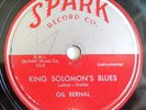 1954 R&B Jump Blues 78 GIL BERNAL King Solomon / Strawberry Stomp SPARK 106   VG