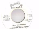 Continental Showstoppers Never Set Me Free Not Too Young 45 Funk Soul VG+ HEAR