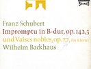 BACKHAUS Piano SCHUBERT Impromptu Valses Nobles DECCA SVD-803 7