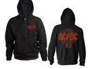 ACDC 2015/16 ROCK OR BUST WORLD TOUR HOODIE ANGUS YOUNG BRIAN JOHNSON PHIL RUDD