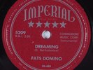 R&B 78 FATS DOMINO Dreaming IMPERIAL 5209 HEAR