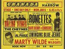 Original Rare 1964 Concert Flyer Rolling Stones/Ronettes etc Harrow Granada