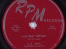 Blues 78 B. B. KING Highway Bound RPM HEAR
