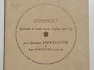 RARE DISCOPHILES FRANCAIS DF 214 LP QUATUOR LOEWENGUTH SCHUBERT STRING QUINTET