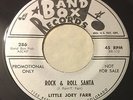 LITTLE JOEY FARR Rock & Roll Santa 45 Band Box rockabilly promo hear Christmas