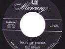 Rockabilly Bopper 45 - BILLY WALLACE - That's My Reward / What'll I Do