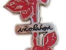 DEPECHE MODE PIN BADGE VIOLATOR ROSE 1990 - ANSTECKNADEL -