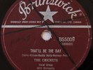 BUDDY HOLLY & THE CRICKETS 78 That'll Be The Day / I'm Looking For Someone Love