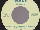 60s DETROIT GROUP NORTHERN SOUL 4 VOICES GETTING STRONGER + LONELY HART VOICE RE