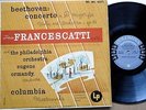COLUMBIA ML-4371 6-EYE Beethoven FRANCESCATTI Violin Concerto ORMANDY