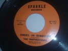 THE INSPIRATIONS - ANGEL IN DISGUISE / STOOL PIGEON RARE SPARKLE RECORDS ROCK 45