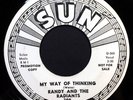 Garage: RANDY & THE RADIANTS My Way of Thinking 45 on SUN mp3 LISTEN