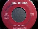 Garage: THUNDERBIRDS Hey Little Girl 45 on LIBRA mp3 LISTEN  g45 ORIG.