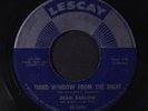 DEAN BARLOW: Third Window From The Right 45 (very nice copy  classic Popcorn sp
