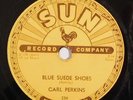 HEAR rockabilly 78 CARL PERKINS Blue Suede Shoes SUN 234 Honey Don't