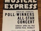 THE BEATLES NEW MUSICAL EXPRESS NME POLL WINNERS PROGRAMME 1965 ROLLING STONES