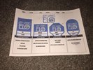 Jeff Lynne's ELO - Tour Pass Proof Sheet - Sheffield 2017