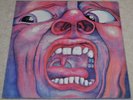 KING CRIMSON In The Court of the Crimson King RARE CONTRACT PRESS TEXTURED LABEL