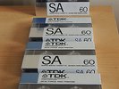 4TDK SA 60 type II  1988 MADE IN GERMANY Brand New Sealed Blank Vintage Audio