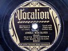 PEETIE WHEATSTRAW-JUNGLE MAN BLUES /SANTA FE BLUES ON VOCALION RARE BLUES 78RPM