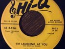 THE TEMPOS I'm Laughing At You 45, Rare Detroit DOO-WOP soul 1958 Hi-Q 5005