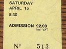 ELVIS COSTELLO ATTRACTIONS NICK LOWE MICKY JUPP PHIL LYNOTT ROUNDHOUSE TICKET 78