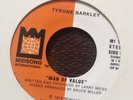 TYRONE BARKLEY. MAN OF VALUE/ POINTER SISTERS. SEND HIM BACK. DOUBLE A SIDER.