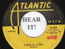 The Clovers DOO WOP 45 (Atlantic 969) Ting-A-Ling /Wonder Where My Baby's   VG++