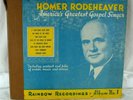 Homer Rodeheaver Rainbow 78 RPM Album #1 w/ Rare 8