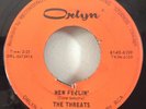 The Threats 1966 New Feelin' 45 ORLYN 6109 Huntertown, IN. Garage Instro Rare VG