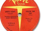 ANITA O'DAY Jazz 78 RPM Record. You're the Top. Verve 2014. Near Mint