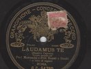 Prof. MORESCHI + BOEZI LAUDAMUS TE + J. HUGUET  Italy 10” Gramophone Concert 78R