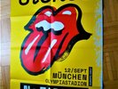 WIE NEU  (GEFALTET ) 2017 ROLLING STONES Tour Poster 12/Sept München No Filter